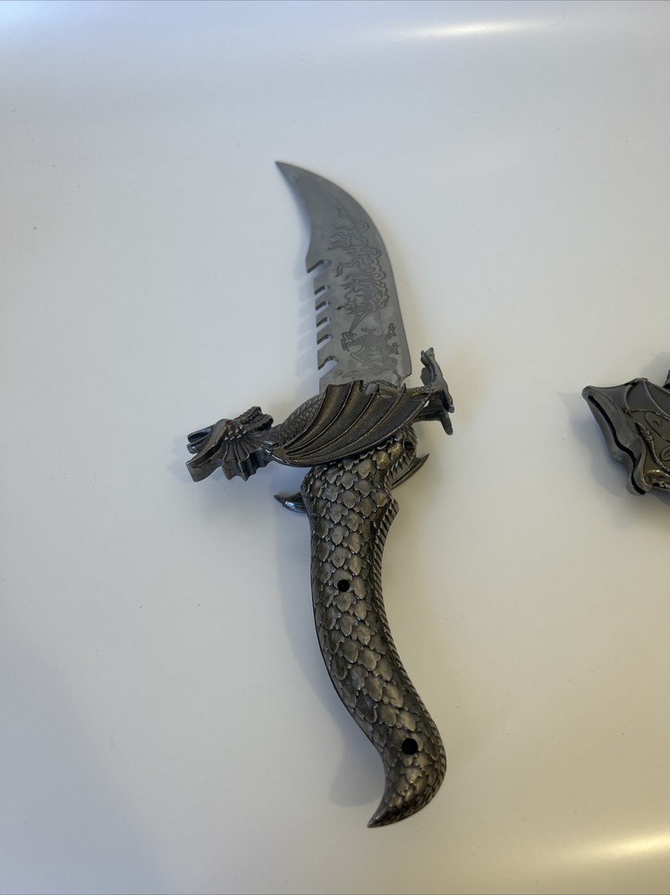 Silver Dragon Knife Dagger