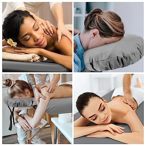 6 Set Microfiber Massage Table Sheet Set 3 Piece Spa Bed Sheets Set Grey
