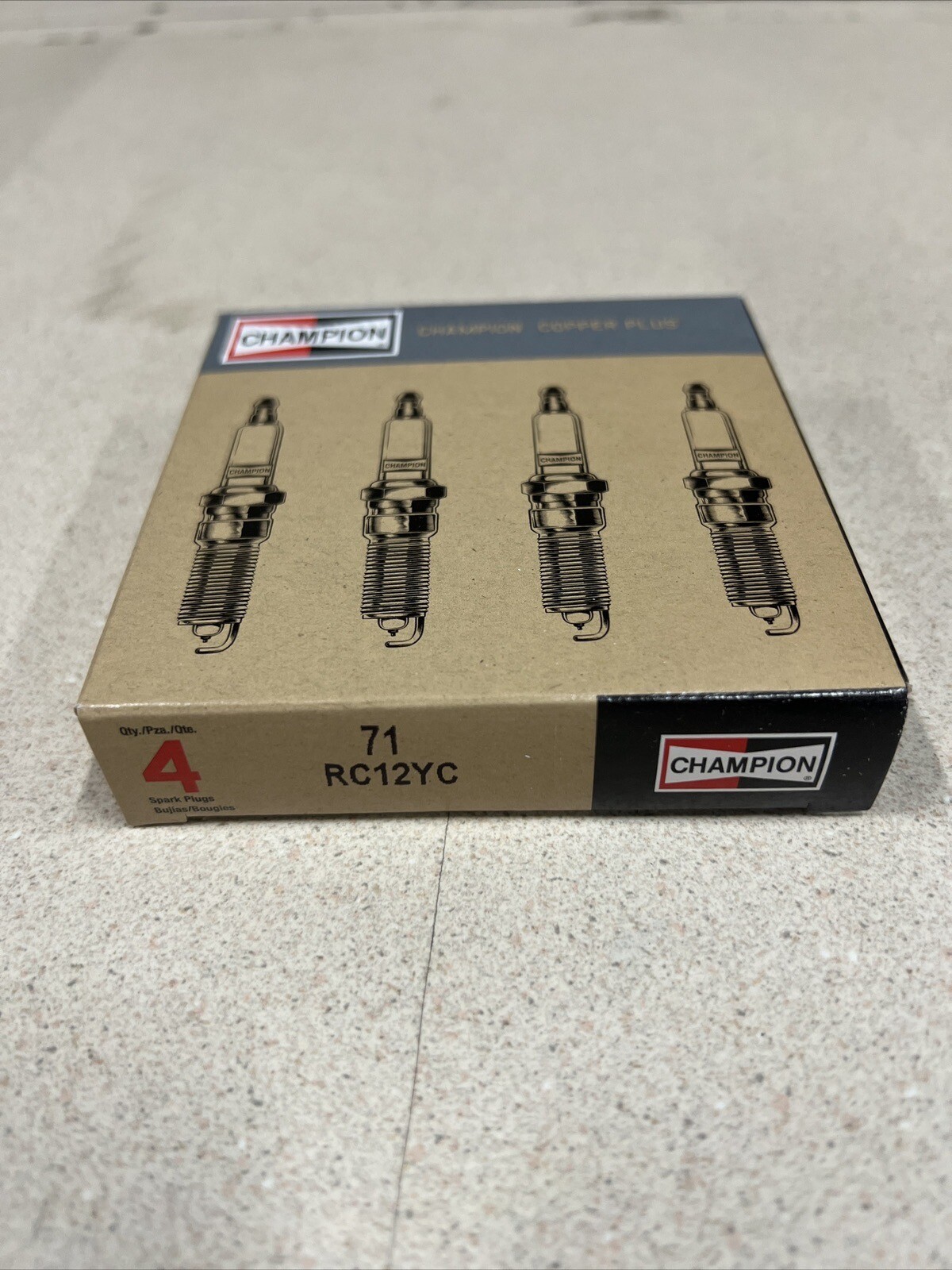 Champion 71 Copper Spark Plug 71S 71G RC12YC (8 Pack)