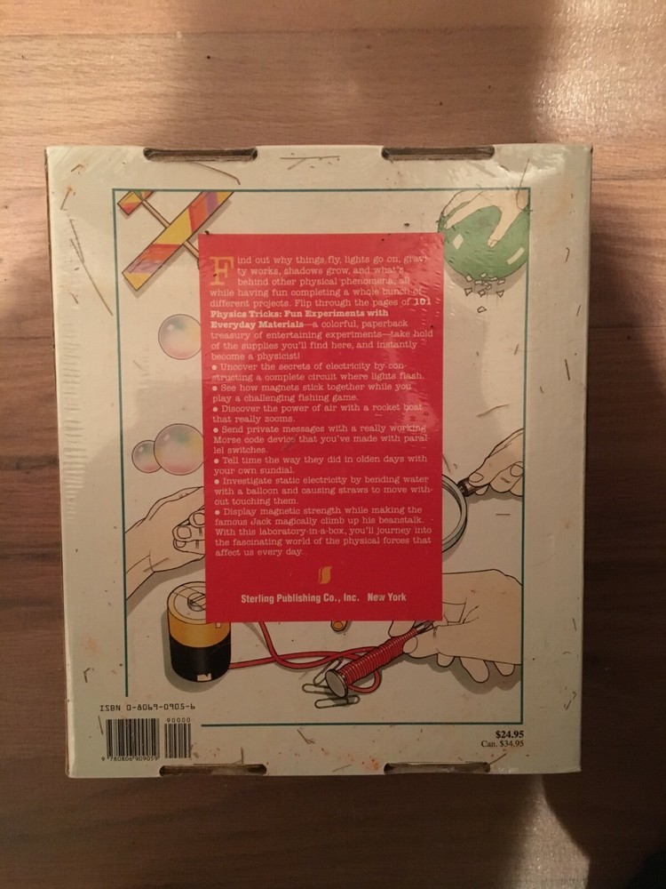 101 Physics Tricks: Fun Experiments with Everyday Materials Book & Kit New