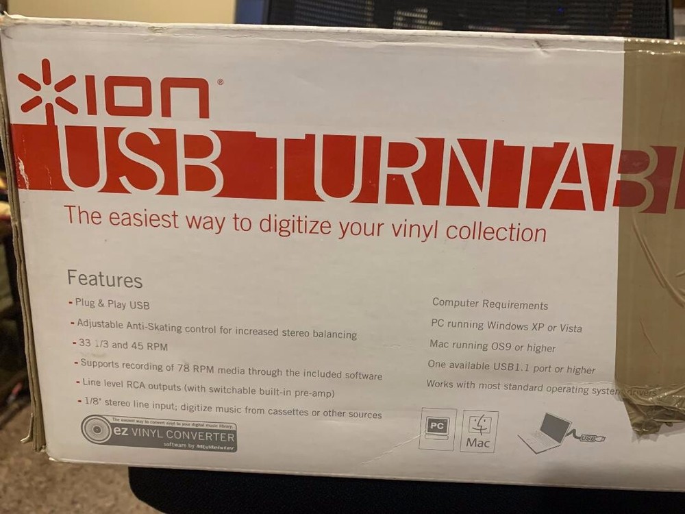ION TTUSB USB Enabled Belt Drive Turntable