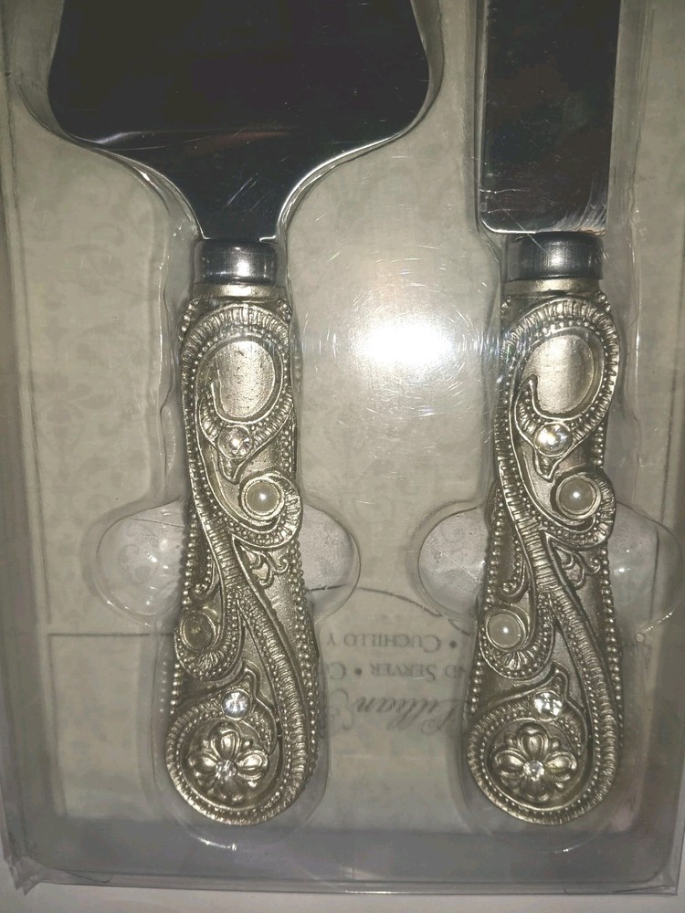 Lillian Rose Silver Wedding Knife And Server Set