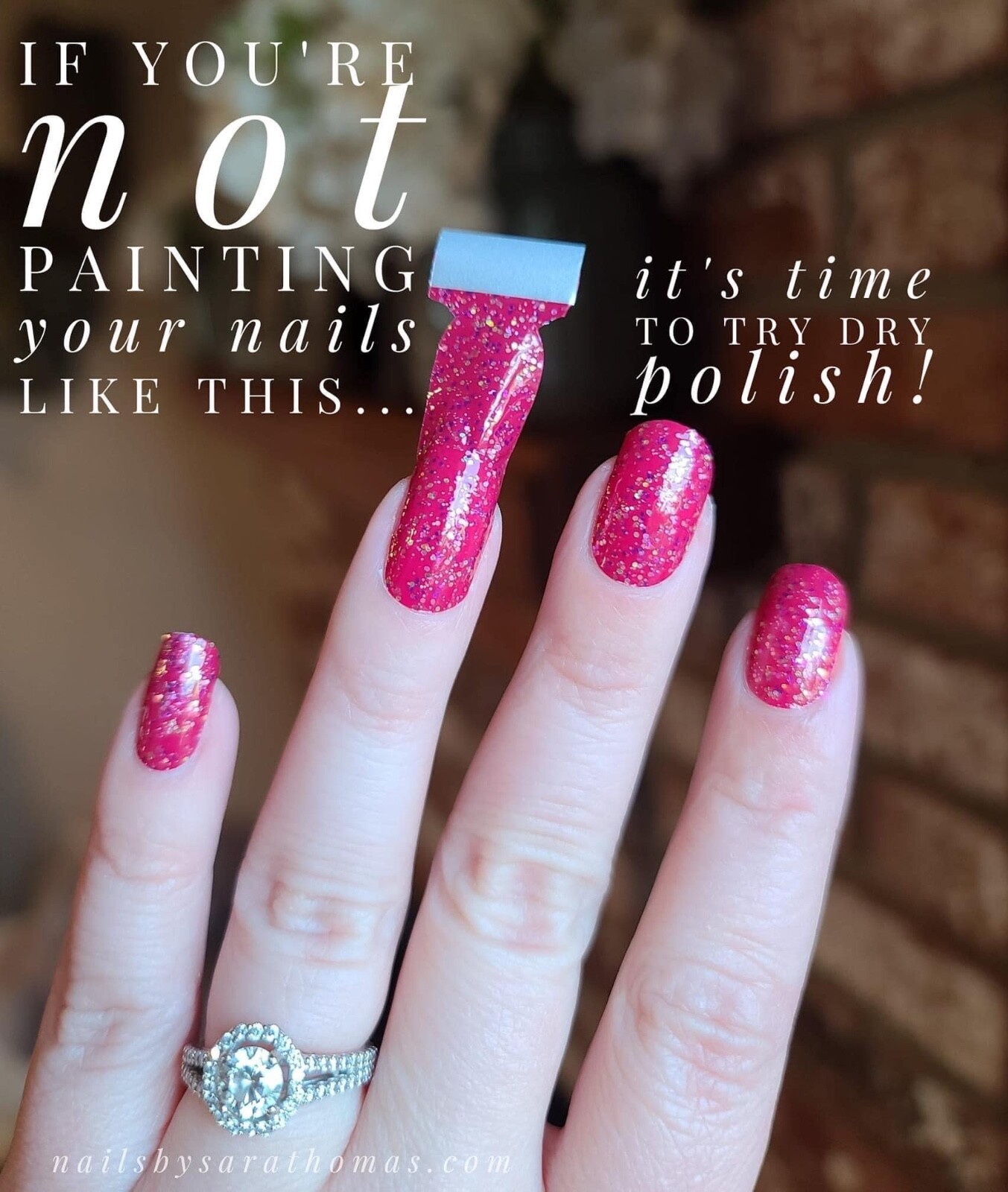 ❤️🦄 *COLOR STREET* Red Pinks Silver glitter valentine heart nail strips NEW HTF