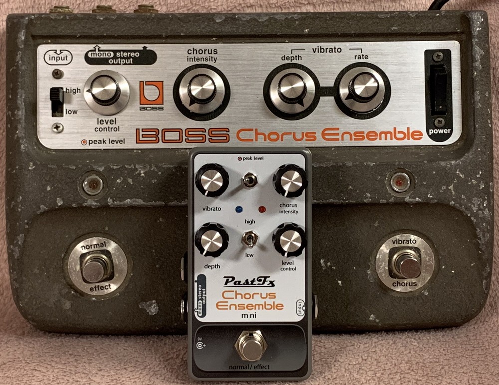 PastFx Chorus Ensemble Mini BBD Boss Ce1 Clone +Bonus Buffer & Depth Mod!