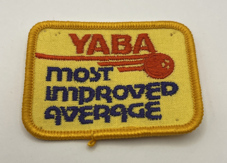 Vintage Youth BOWLING Patch YABA MOST IMPROVED AVERAGE