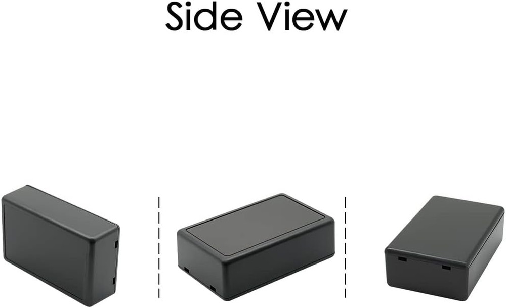 5 Pieces Plastic Project Boxes Junction Case for Electronic Project, Black 3.1 X