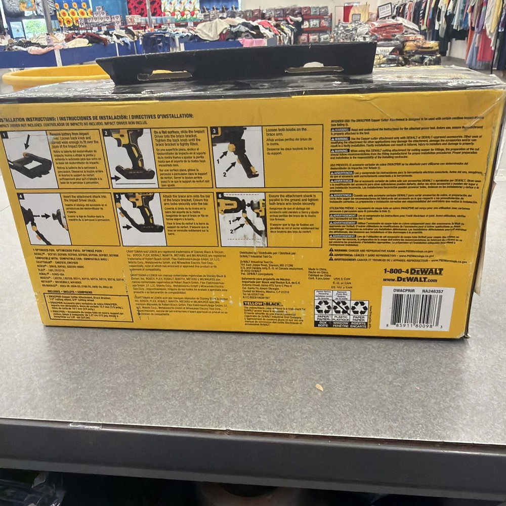 DEWALT IMPACT CONNECT Copper Pipe Cutter Attachment - DWACPRIR