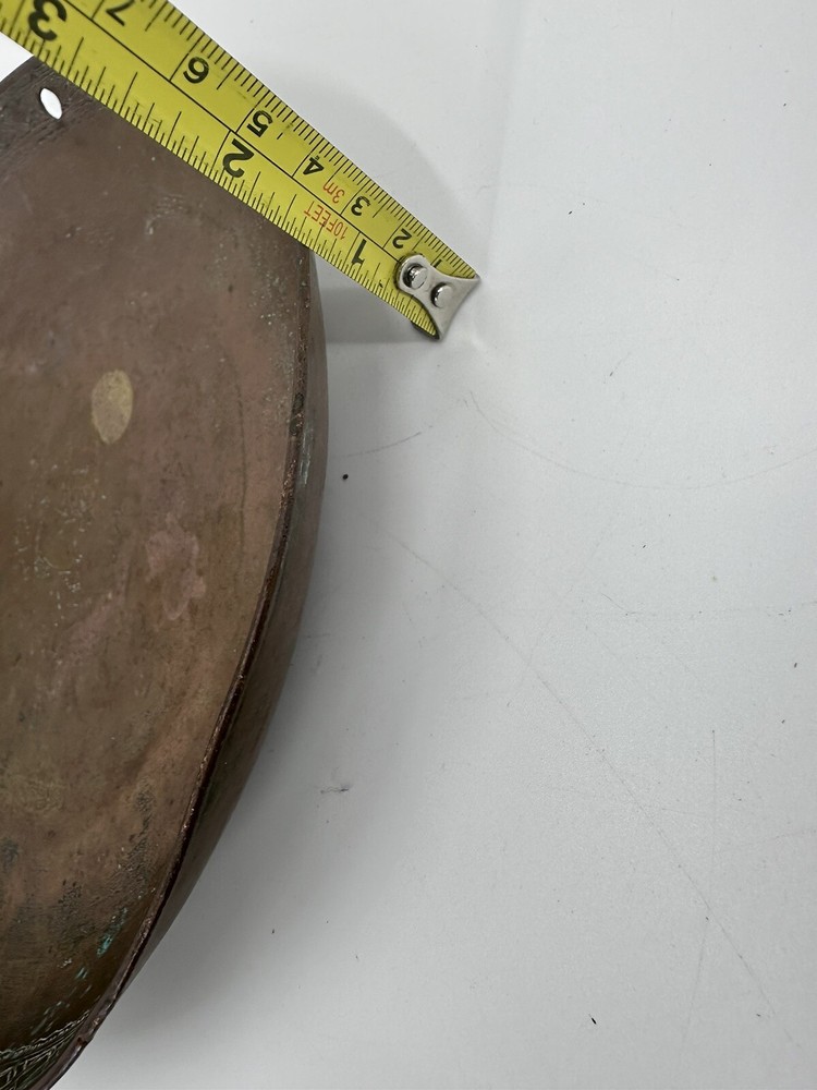 Antique Bronze Pan Stamped Eastern Dish Plate Collectable