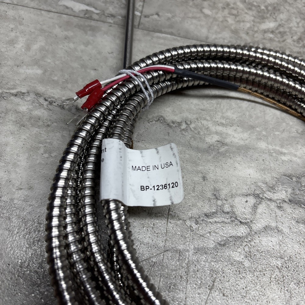 Plastic Process BP-1236120 Bendable Probe Thermocouple Sensor, Type J, 12” Probe