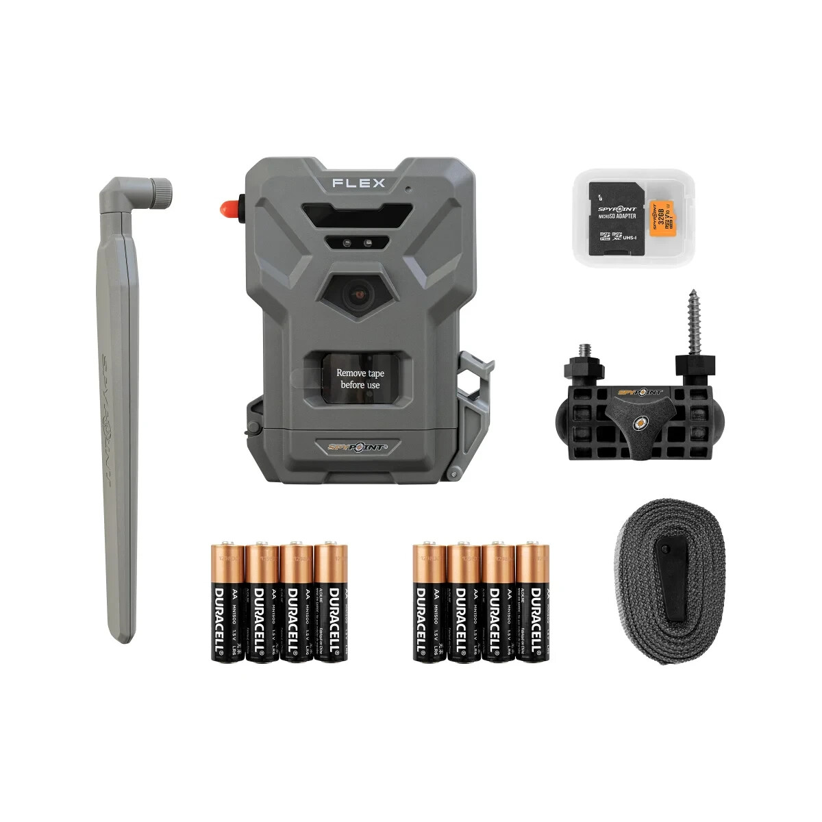 SpyPoint Cellular Camera Flex G-36C Elite Bundle 36 MP 1080P All Carriers No Fee