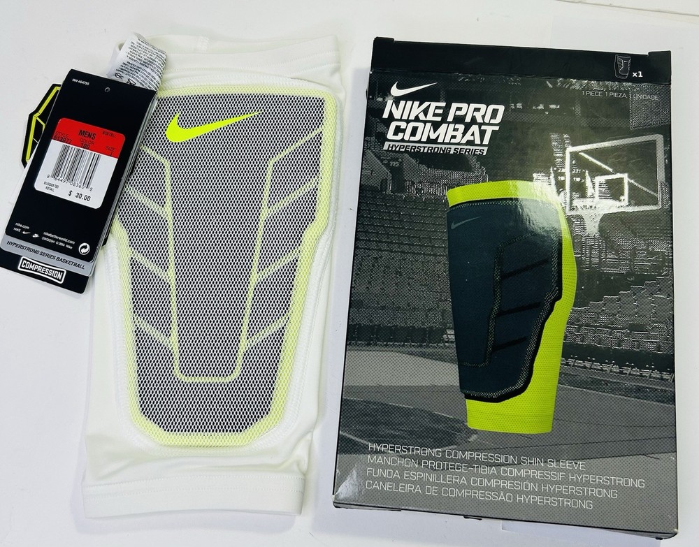New Mens Nike Pro Combat Hyperstrong Compression Shin Sleeve, Large