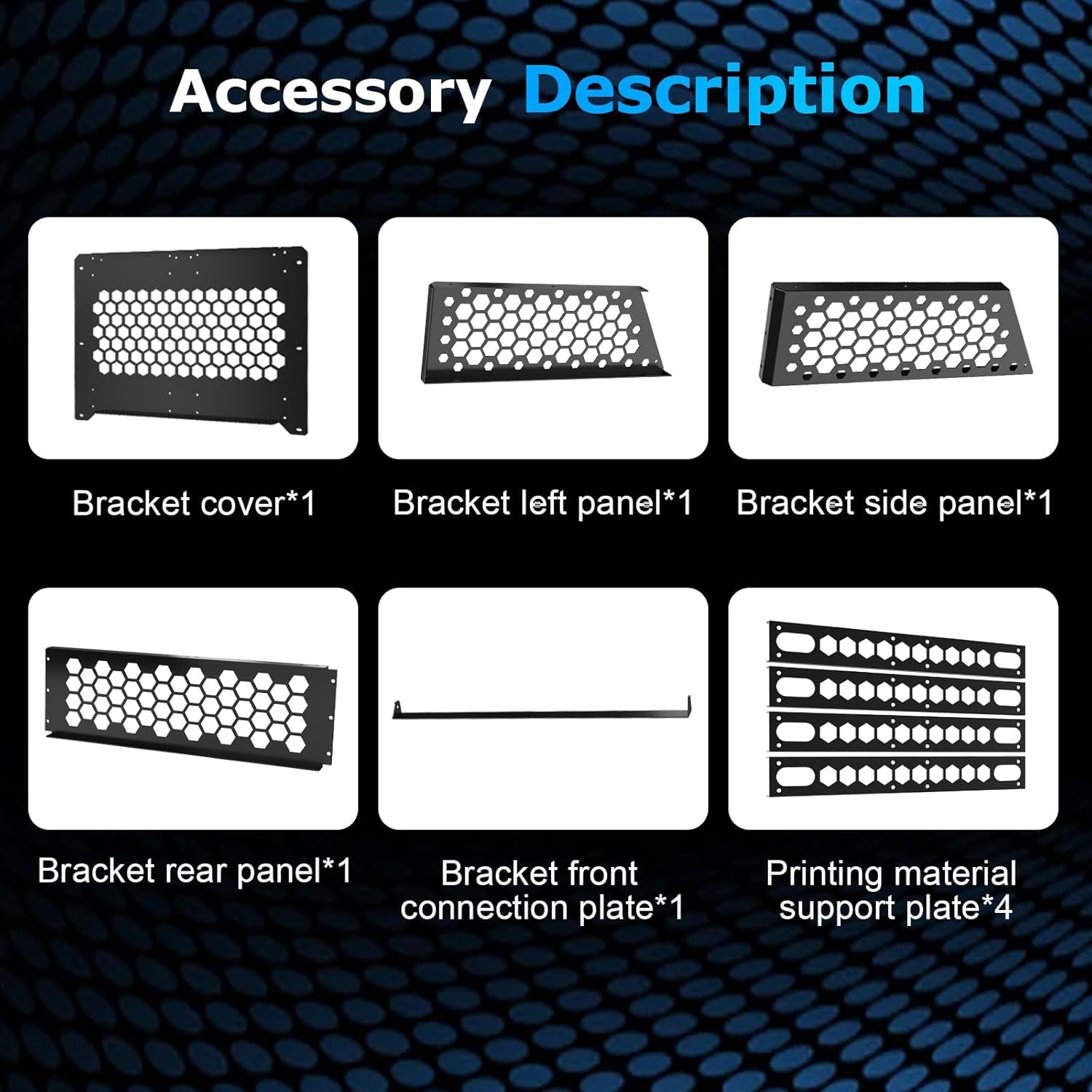 AMS Storage Holder, Compatible with Bambu Lab P1P/P1S/X1C/X1E 3D Printers