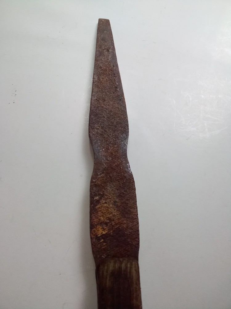 ANT TOOL BLACKSMITH HAND FORGED SCRAPER FARM TOOL IRON WOOD PRIMITIVE RUSTIC...