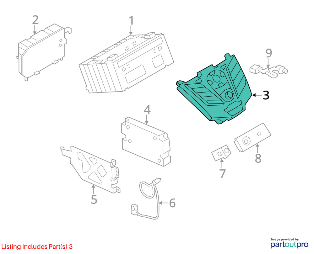 2013-2013 Ford Escape Radio Control Panel RWK6P