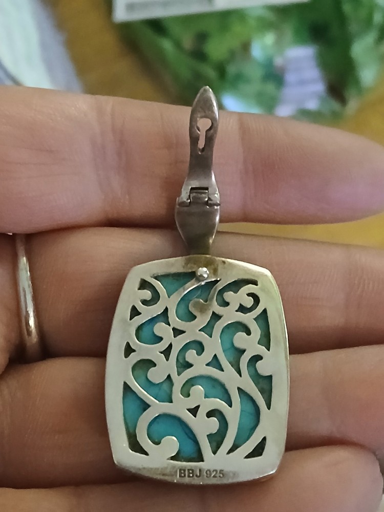 Natural Turquoise Sterling Silver ENHANCER