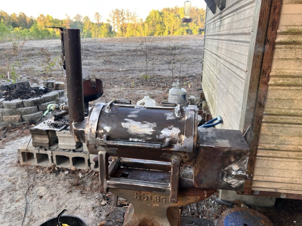 Mini off set smoker fully functional  salesman model