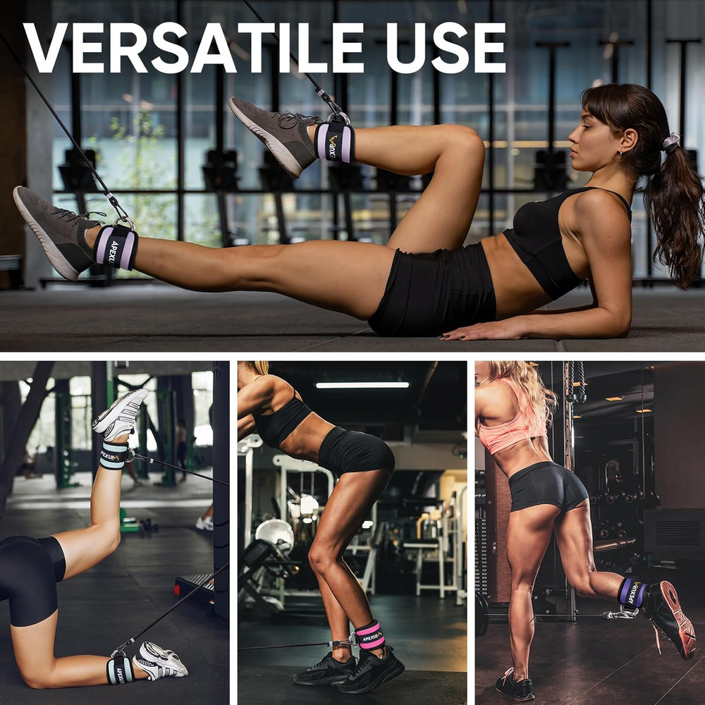 Ankle Strap for Cable Machine, Ankle Resistance Bands, Cable Kick Back Ankle Str