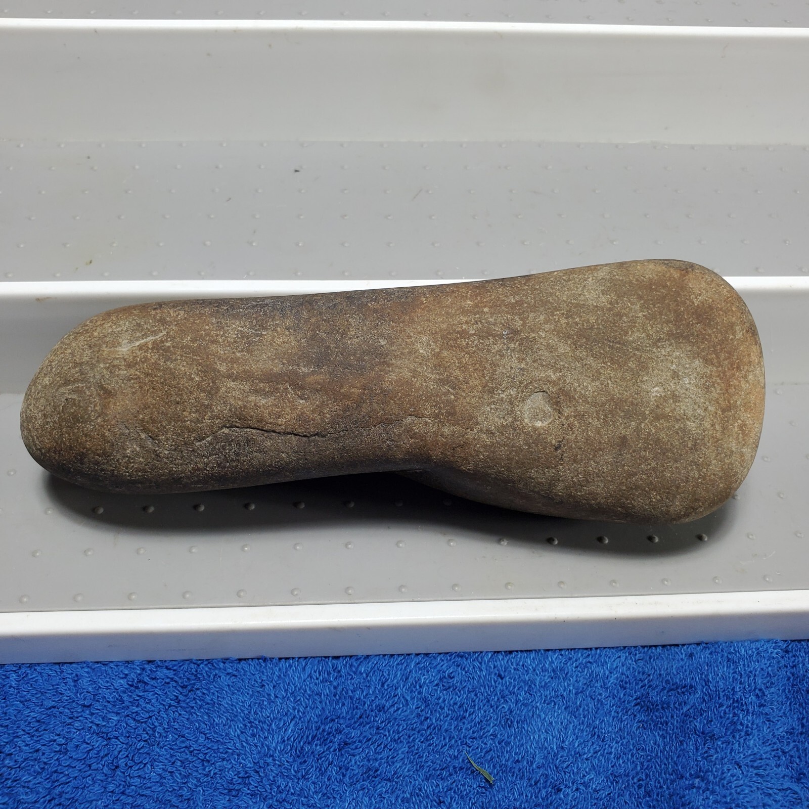 Celt Artifact 7" Indian Hardstone Club Polished Native Stone Tool Pennsylvania?