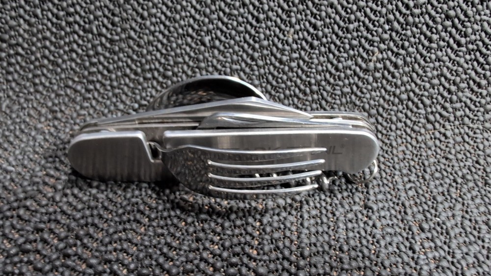 Ozark Trail multi tool camping boy scout fold knife spoon fork