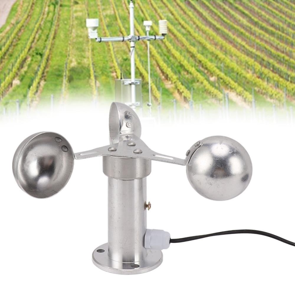 Industrial Wind Speed Sensor Anemometer 3 Cup Design 8M Cable for Tower Cranes