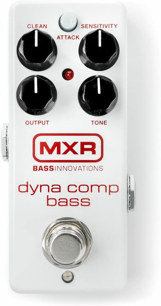 MXR M282 Bass Dyna Comp Mini Bundle with 2 Patch Cables, Dunlop Pick Pack, and P