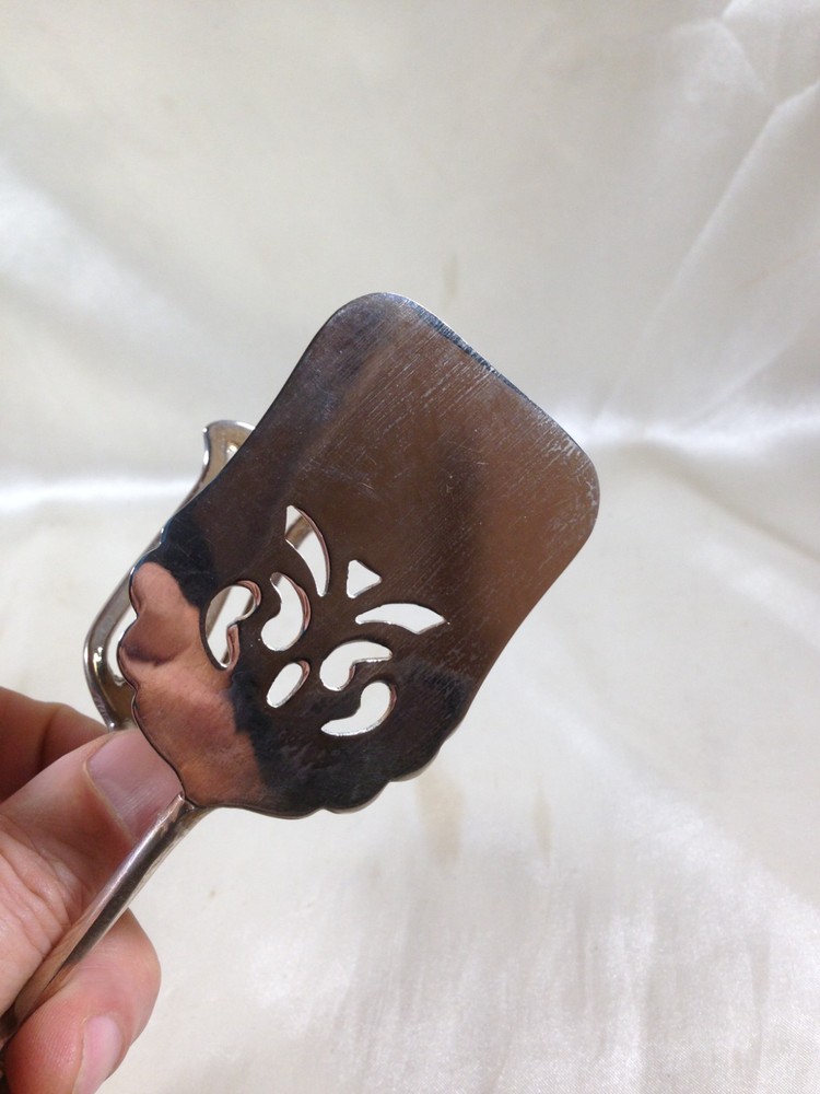 Vintage Leonard Silverplate Pastry Cake Serving Tongs