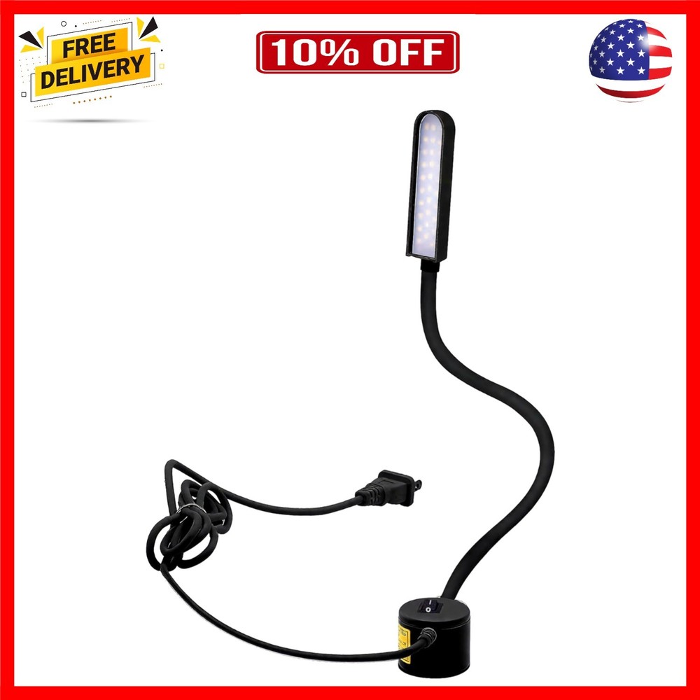 LED Sewing Machine Light, 30 LED Magnetic Mount Drill Press Light with Flexib...