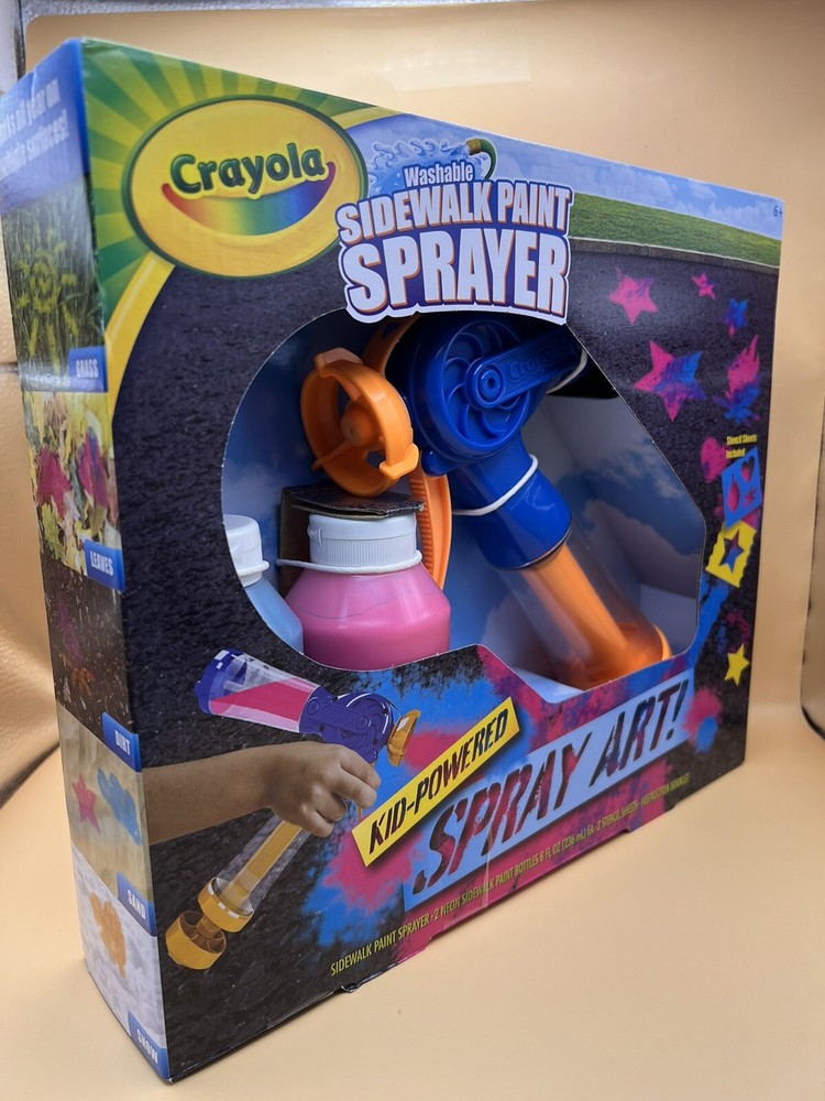 Crayola 13534 Washable Sidewalk Paint Sprayer Set
