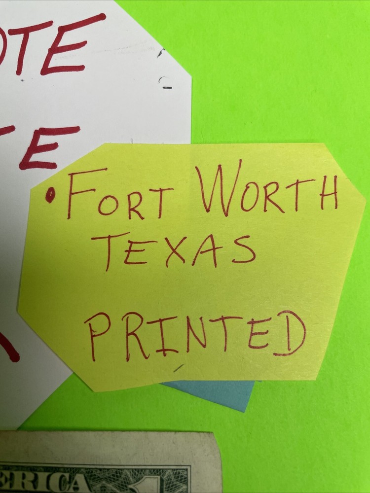 2013 B Duplicate Serial Number Error $1 B 08832548* Fort Worth Texas Star Note
