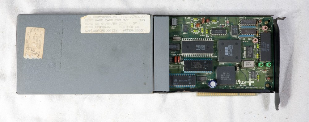 Vintage Quantum Plus Development Hardcard Microfile 20MB 8 bit ISA untested 3230