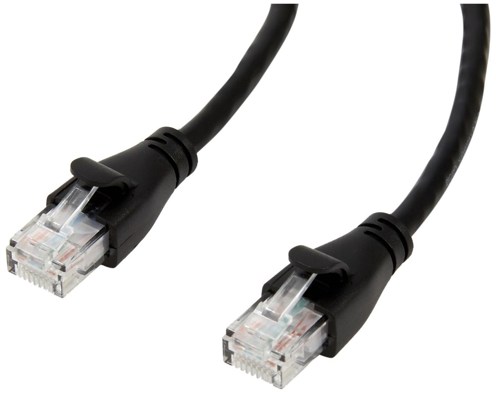 Amazon Basics Cat6 RJ45 Ethernet Cable 10ft Black