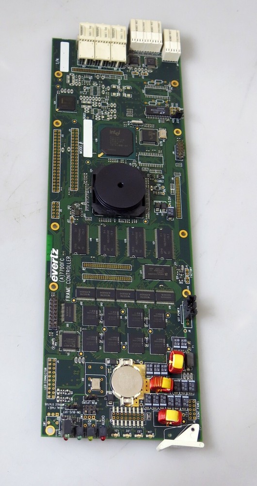 Evertz 7700FC VistaLink Frame Controller Card w/ Back Plane