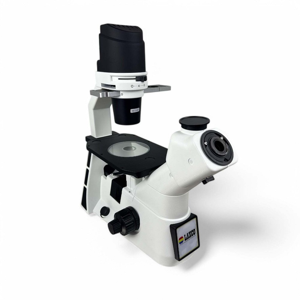 LAXCO LMI3000 Microscope Stand (LMI3-PH2) – No Objectives – Broken Binocular Hea