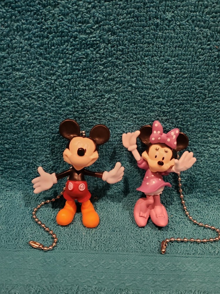 Mickey Mouse and Minnie Mouse Light Pull and Fan Pull Set - Disney Decor
