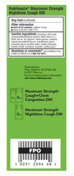 Robitussin DM Maximum Strength Day & Night Cough Relief, 3 x bottles (20 Ounces)