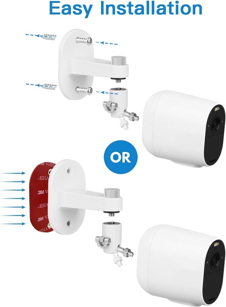 2Pack Security Wall Mount for Arlo Pro/Pro2/Pro3/Pro4/Ultra/Ultra2/Essential ...