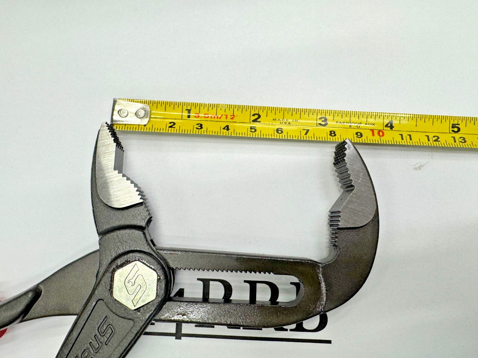 Snap-on Tools RARE NEW ADJUSTABLE FINE TOOTH Soft Grip Water Pump Pliers AWPBX10