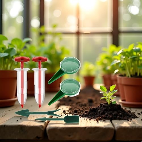 6Pcs Mini Sowing Seed Dispenser, Seed Planter Tool, Handheld Seed Planter,