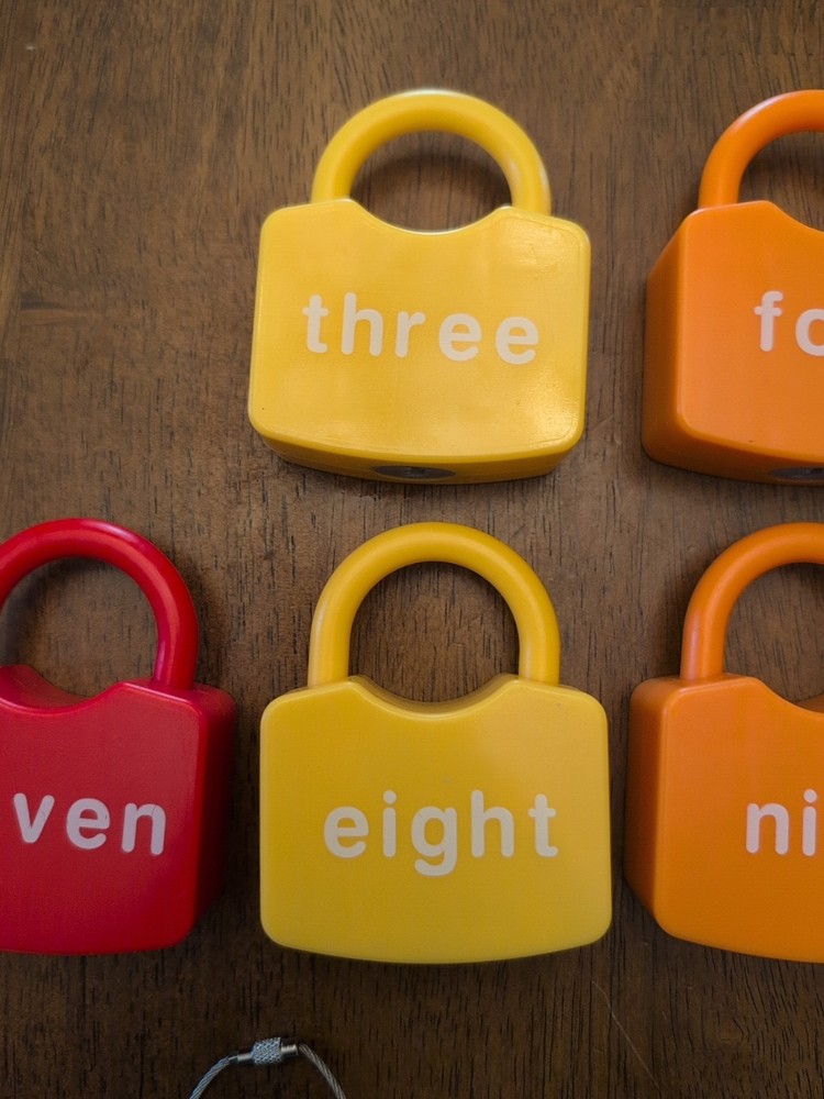 Number Learning Locks & Keys Educational Learning Incomplete *Missing Lock #2*