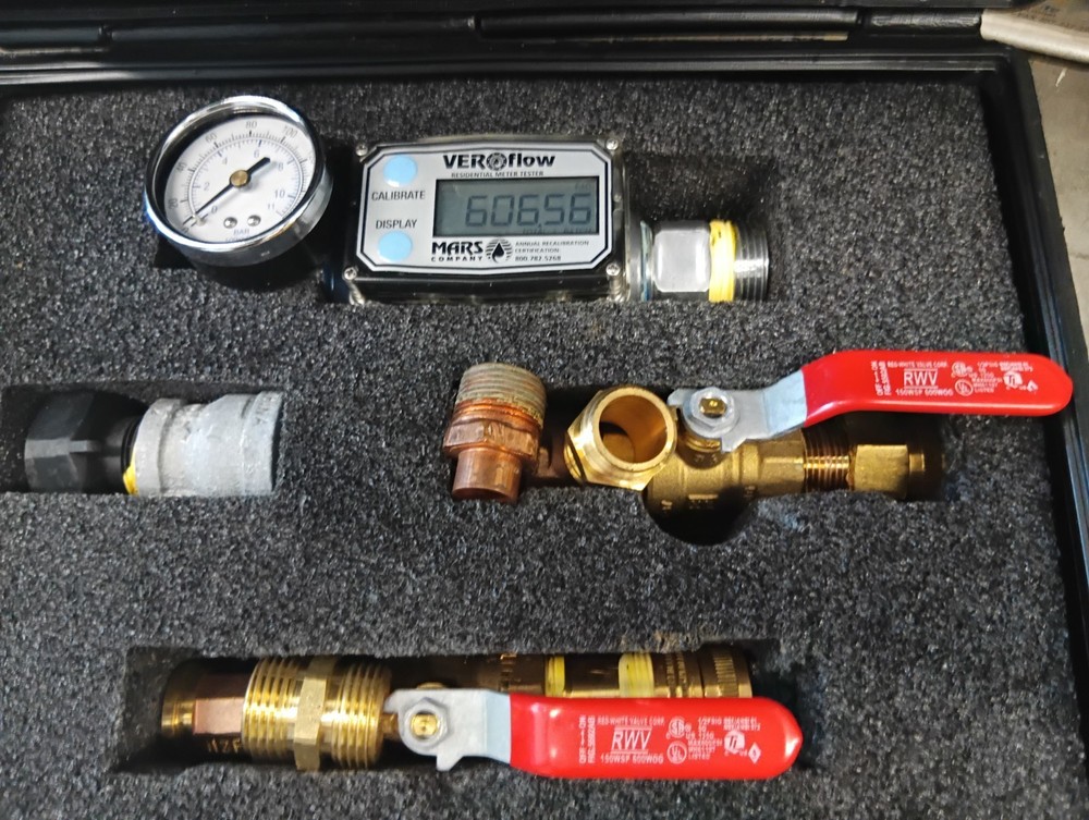 MARS VEROflow-1 (VF-1) Field testing meter VEROflow Utility Service Analyzer