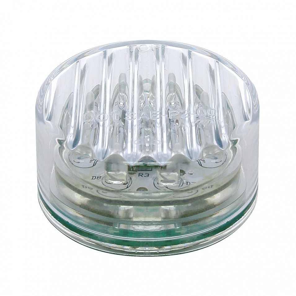 9 LED 2" Clearance/Marker Light - Red LED/Clear Lens