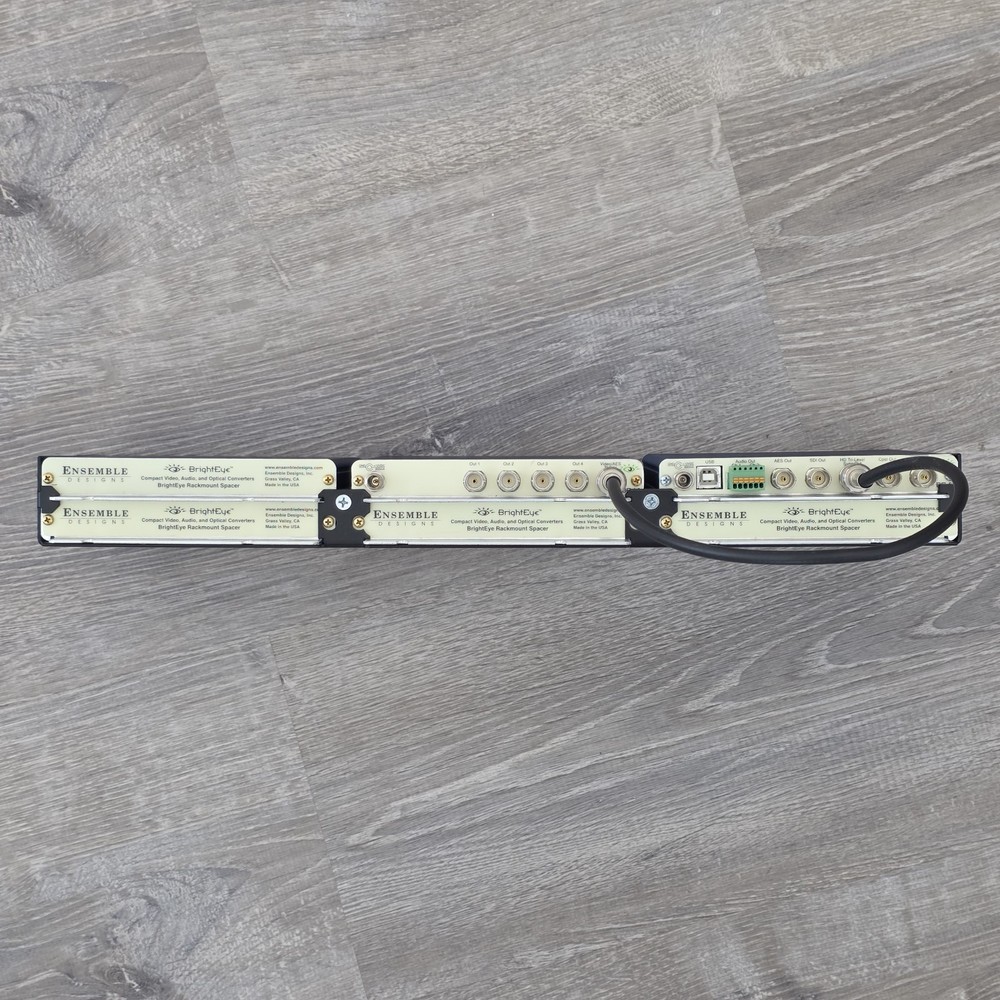 Ensemble Designs BrightEye Rack Bundle (1) BE55 Sync Gen (2) BE41 DA - Powers On