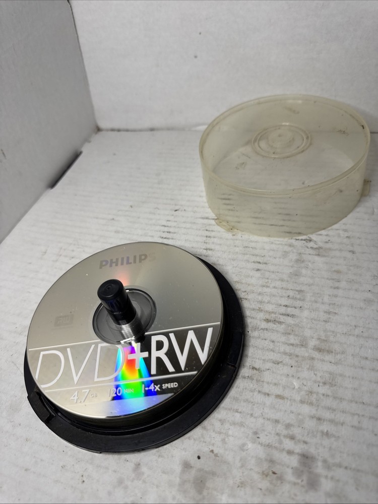 12 Philips 4X DVD+RW DVDRW ReWritable 4.7GB 120 Minute Unused