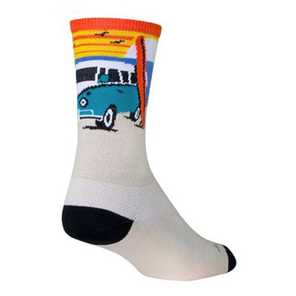 Sockguy Daze Crew Socks 5-9 White/Blue