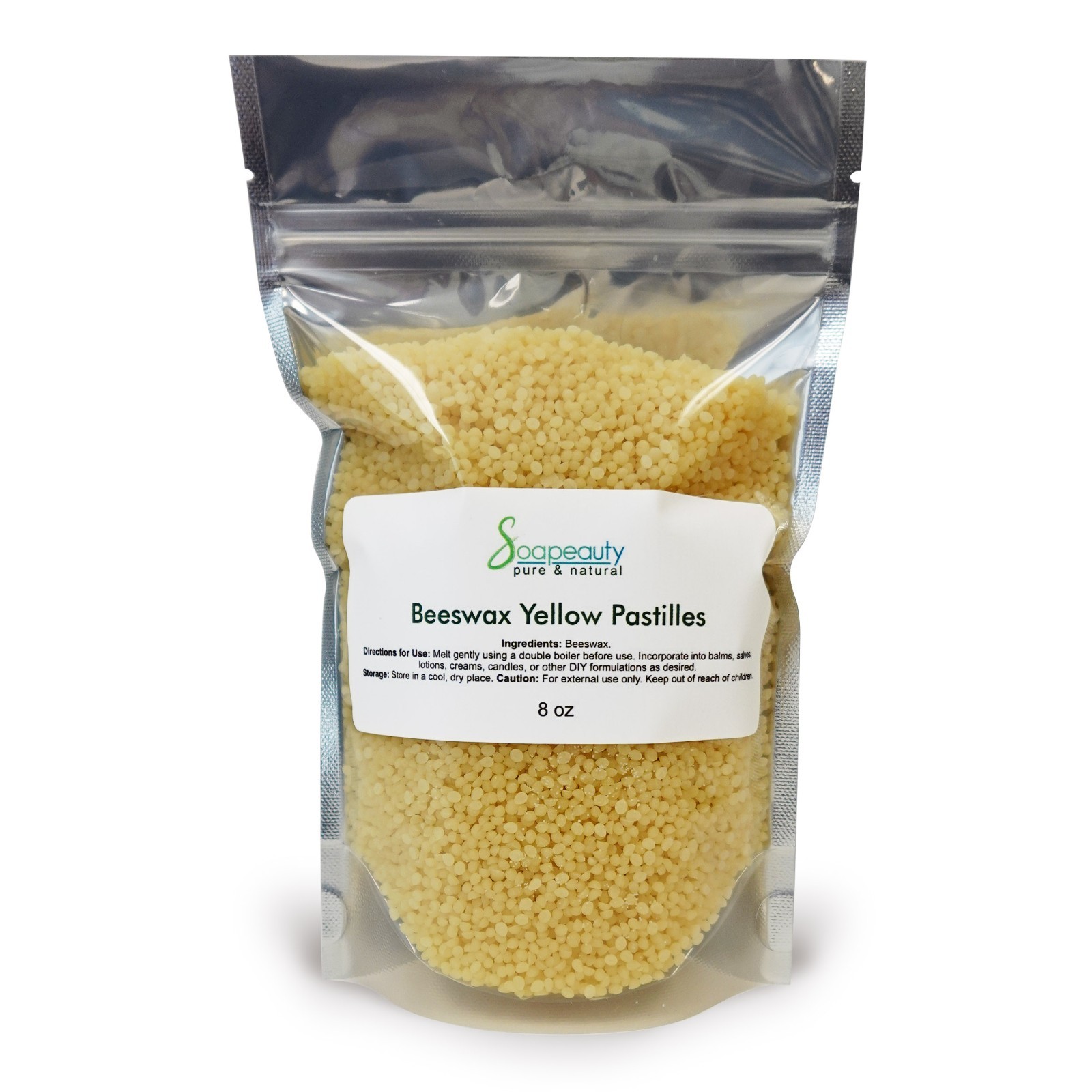 Yellow Beeswax Pastilles Beads 100% Pure & Natural for Lip Care, Body, Candles