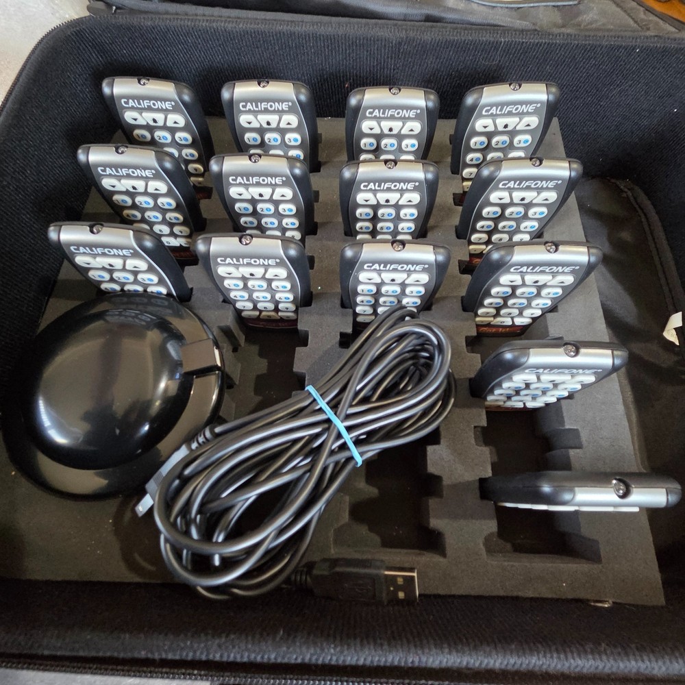 Califone Got It! Interactive Wireless Student Response System  14 Pcs -FOR PARTS