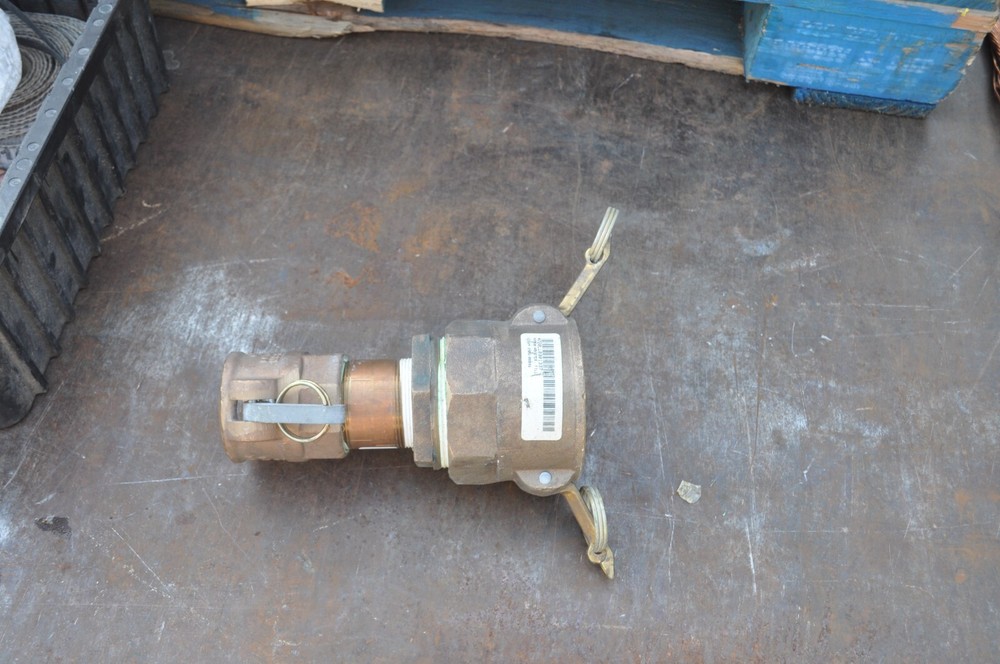3" BRASS CAM LOCK TO 2 INCH ADAPTER  MIL SUPLUS