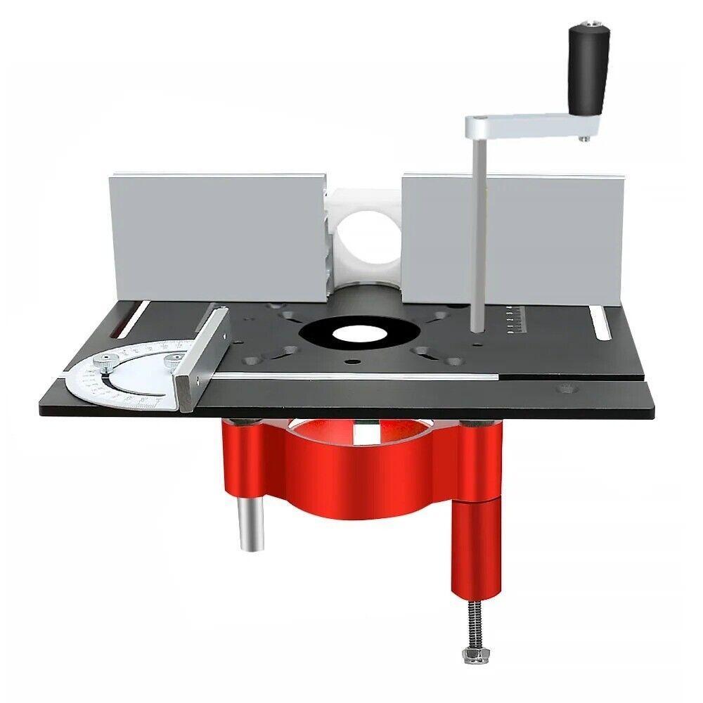 Elevating Base Turning Plate Router Table Insert Plate Carving Trimming Machine