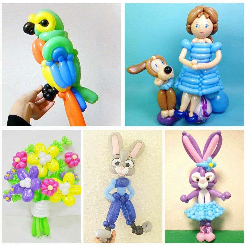 USA 200pcs Party Long Animal Tying Making Balloons Twist Latex Balloon DIY Decor