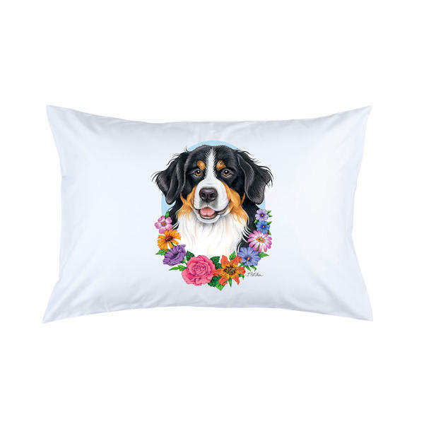 Bernese Mountain Dog Micro Fiber Pillowcase